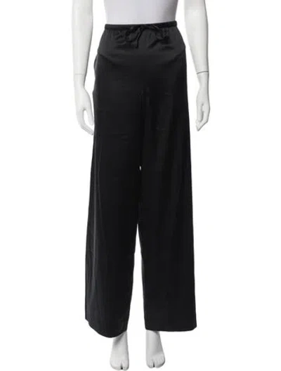 Pre-owned Éterne Silk Wide Leg Pants W/ Tags In Blue