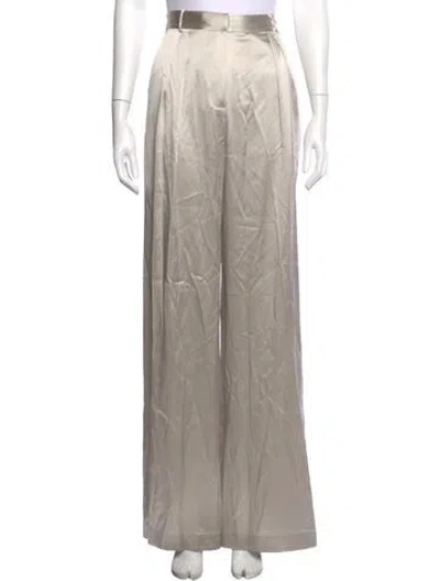 Pre-owned Éterne Silk Wide Leg Pants W/ Tags In Grey