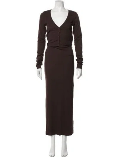 Pre-owned Éterne Skirt Set W/ Tags In Brown