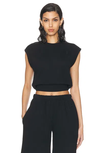 Éterne Sleeveless Crewneck Top In Black