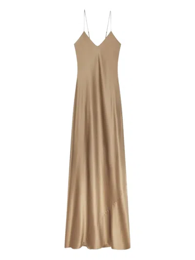Éterne Slip Maxi Dress In Neutral
