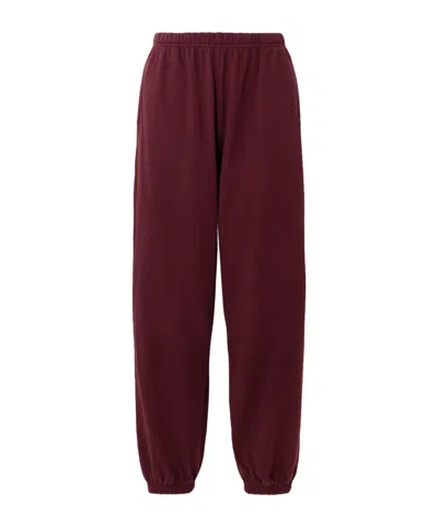 Éterne Soft Cotton Sweatpants In Burgundy
