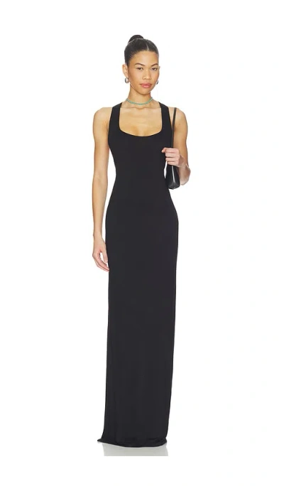 Éterne Soft Jersey Hedi Maxi Dress In Black