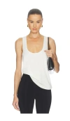 Éterne Soft Jersey Hedi Top In White