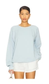Éterne Sonny Oversized Cotton Sweatshirt In Blue