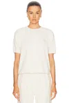 Éterne Sonny Short Sleeve Sweatshirt In White