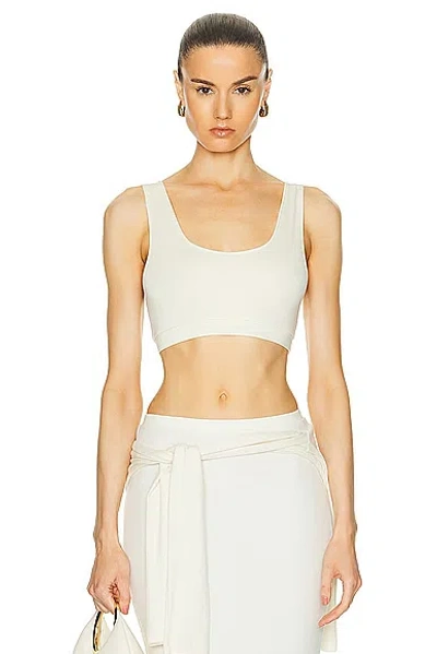 Éterne Sleeveless Sports Bra Top In Neutrals
