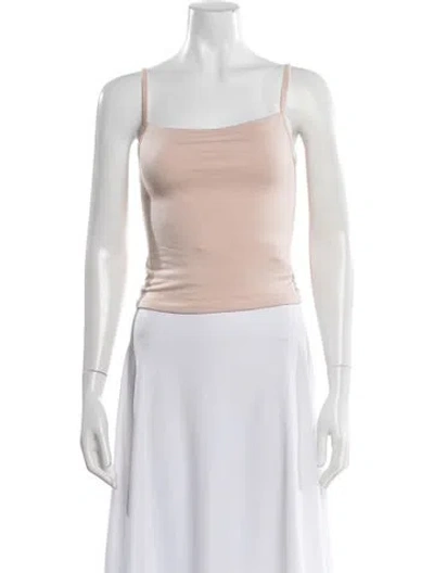 Pre-owned Éterne Square Neckline Sleeveless Top In Gray