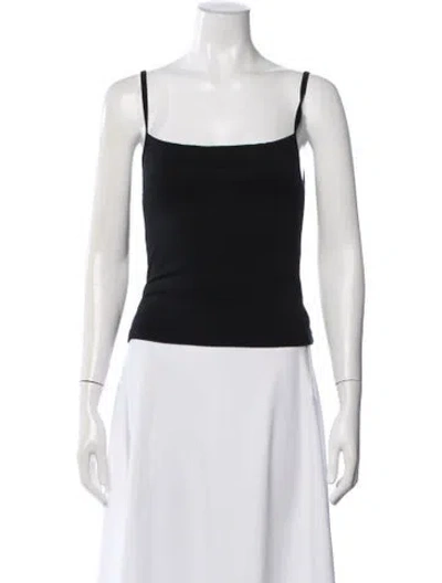 Pre-owned Éterne Square Neckline Sleeveless Top In Gray