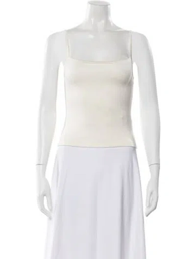 Pre-owned Éterne Square Neckline Sleeveless Top W/ Tags In Neutral