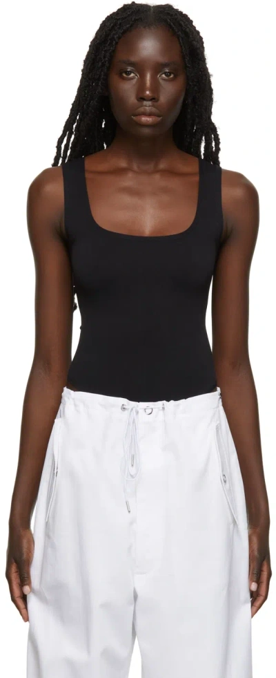 Éterne Ssense Exclusive Black Nylon Jersey Bodysuit