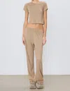 Éterne Straight Leg Lounge Pants In Taupe In Brown