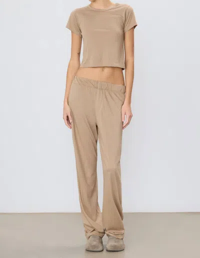 Éterne Straight Leg Lounge Pants In Taupe In Brown