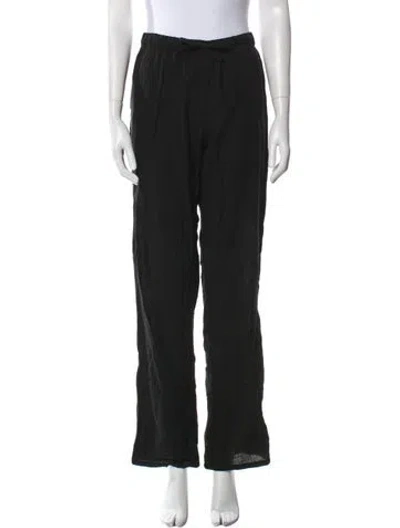 Pre-owned Éterne Straight Leg Pants In Black