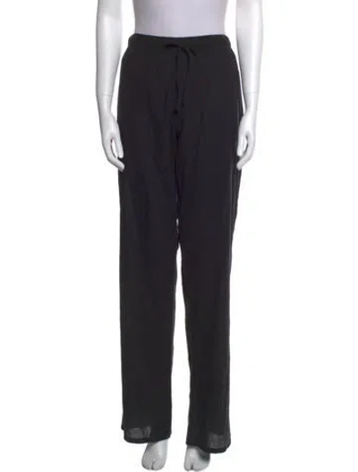 Pre-owned Éterne Straight Leg Pants In Black