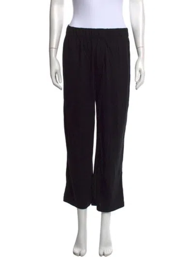 Pre-owned Éterne Straight Leg Pants In Black