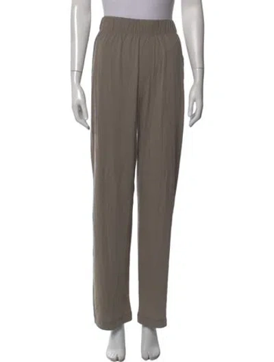 Pre-owned Éterne Straight Leg Pants In Brown