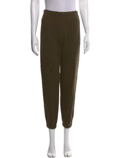 Pre-owned Éterne Straight Leg Pants In Green