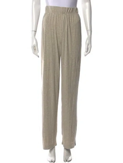 Pre-owned Éterne Straight Leg Pants In Neutrals