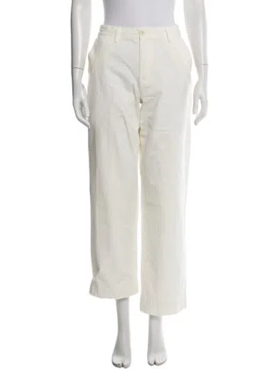 Pre-owned Éterne Straight Leg Pants In Neutrals