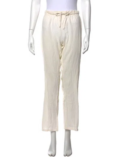 Pre-owned Éterne Straight Leg Pants In Neutrals