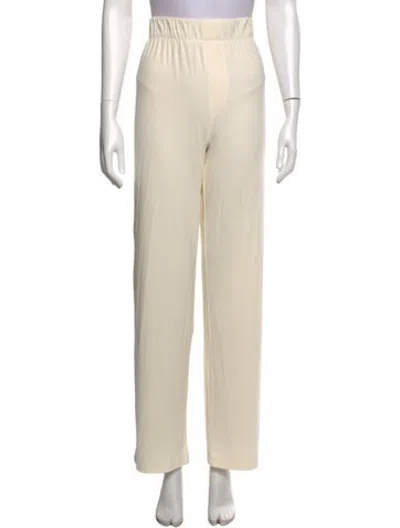 Pre-owned Éterne Straight Leg Pants In Neutrals