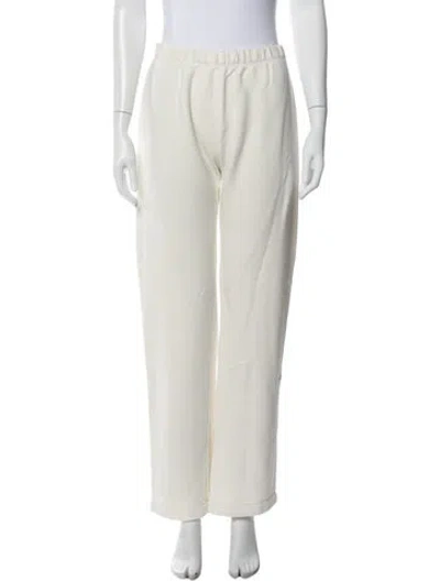 Pre-owned Éterne Straight Leg Pants In White