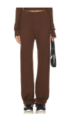 Éterne Straight Leg Sweatpant In Brown