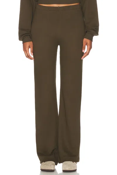 Éterne Embroidered Cotton And Modal-blend Jersey Sweatpants In Green