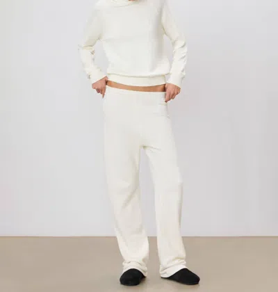 Éterne Straight Leg Sweatpants In Cream In White