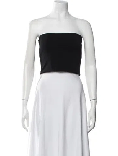 Pre-owned Éterne Strapless Crop Top In Grey