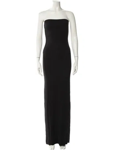Pre-owned Éterne Strapless Long Dress W/ Tags In Black