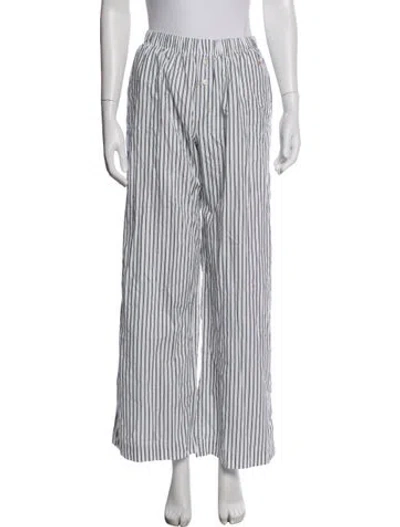 Pre-owned Éterne Striped Pajamas In White