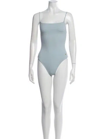 Pre-owned Éterne Studded Accents One-piece W/ Tags In Blue