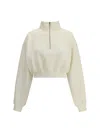 Éterne Cropped Sweatshirt In Beige
