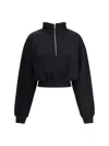 Éterne Cropped Sweatshirt In Black
