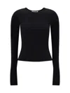 Éterne Long-sleeve Top In Black