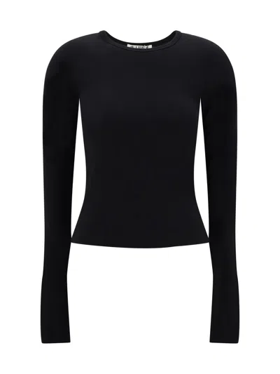 Éterne Long-sleeve Top In Black