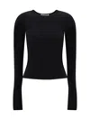 Éterne Long-sleeve Top In Black