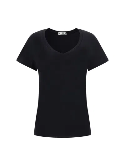 Éterne Cotton T-shirt Monochrome Pattern In Black