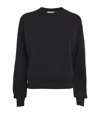 Éterne Terry Cotton-modal Sweatshirt In Black