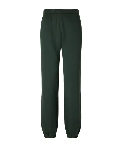 Éterne Logo-embroidered French Cotton And Modal-blend Terry Tapered Track Pants In Green