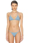 Éterne Thea Bikini Top In Blue