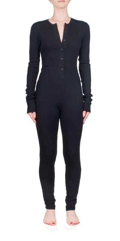 Éterne Thermal Onesie In Black