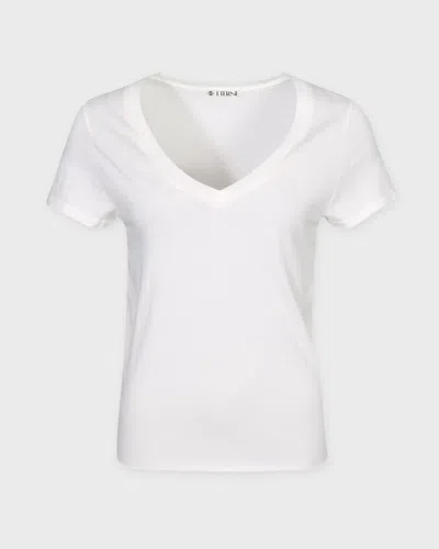 Éterne Topp V-neck T-shirt Ivory