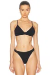 Éterne Triangle Bra In Black