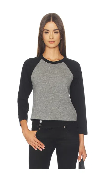 Éterne Tri-blend Jersey Baseball Tee In Black
