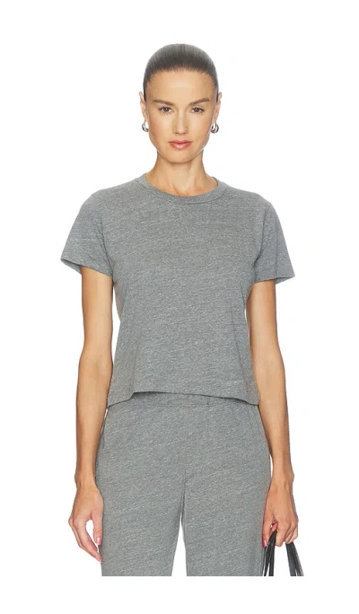 Éterne Tri-blend Jersey Short Sleeve Boxy Tee In Gray