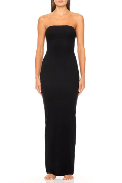 Éterne Eterne Tube Maxi Dress In Black