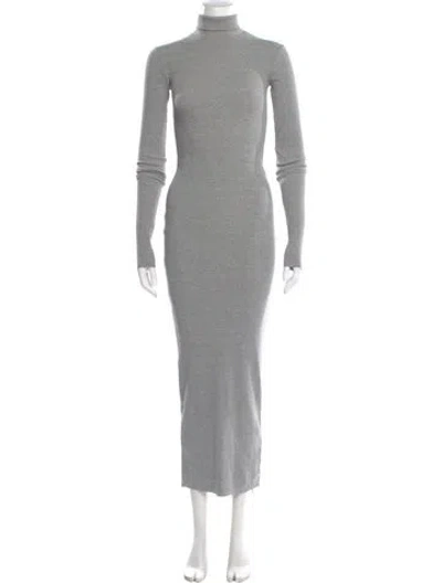 Pre-owned Éterne Turtleneck Long Dress W/ Tags In Gray
